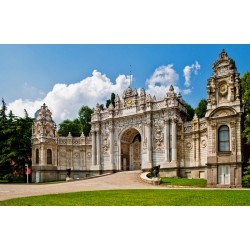 Dolmabahce with Bus and Boat